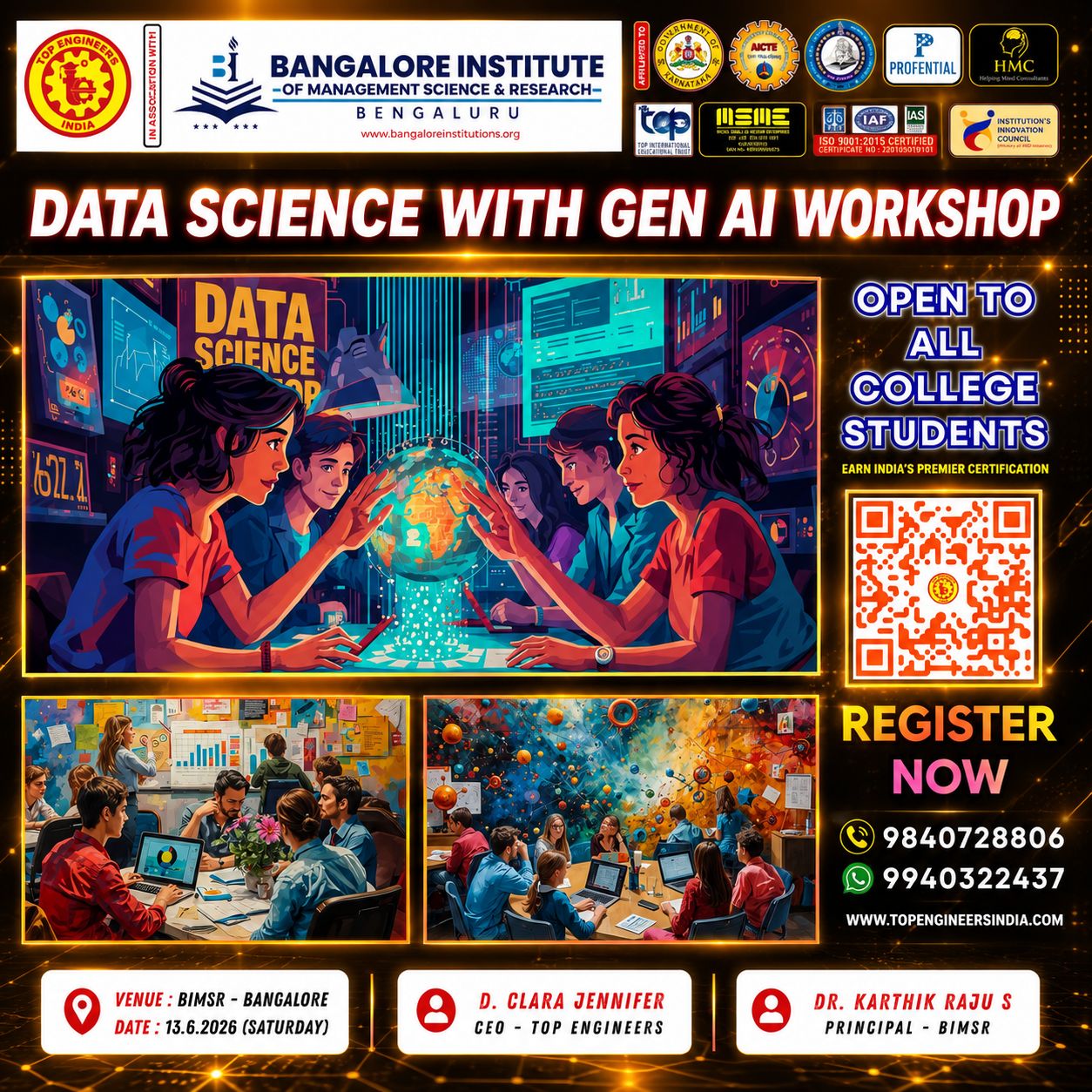 Data Science with Gen AI Workshop 2026 Workshop Poster 